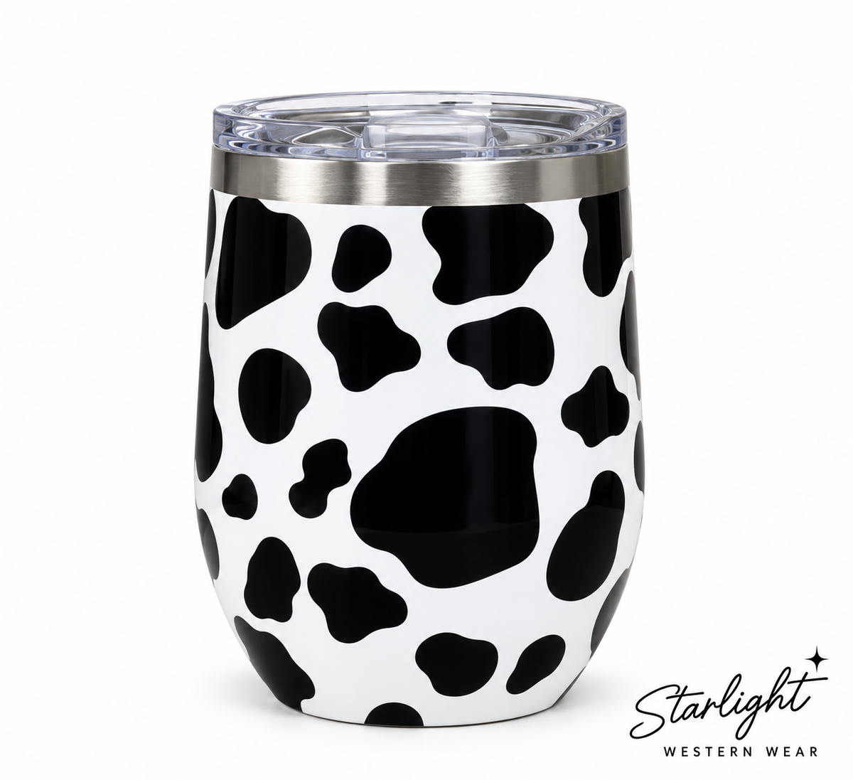 Cow Print Western Tumbler