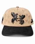 Men's Khaki & Black Fighting Roosters Western Cap