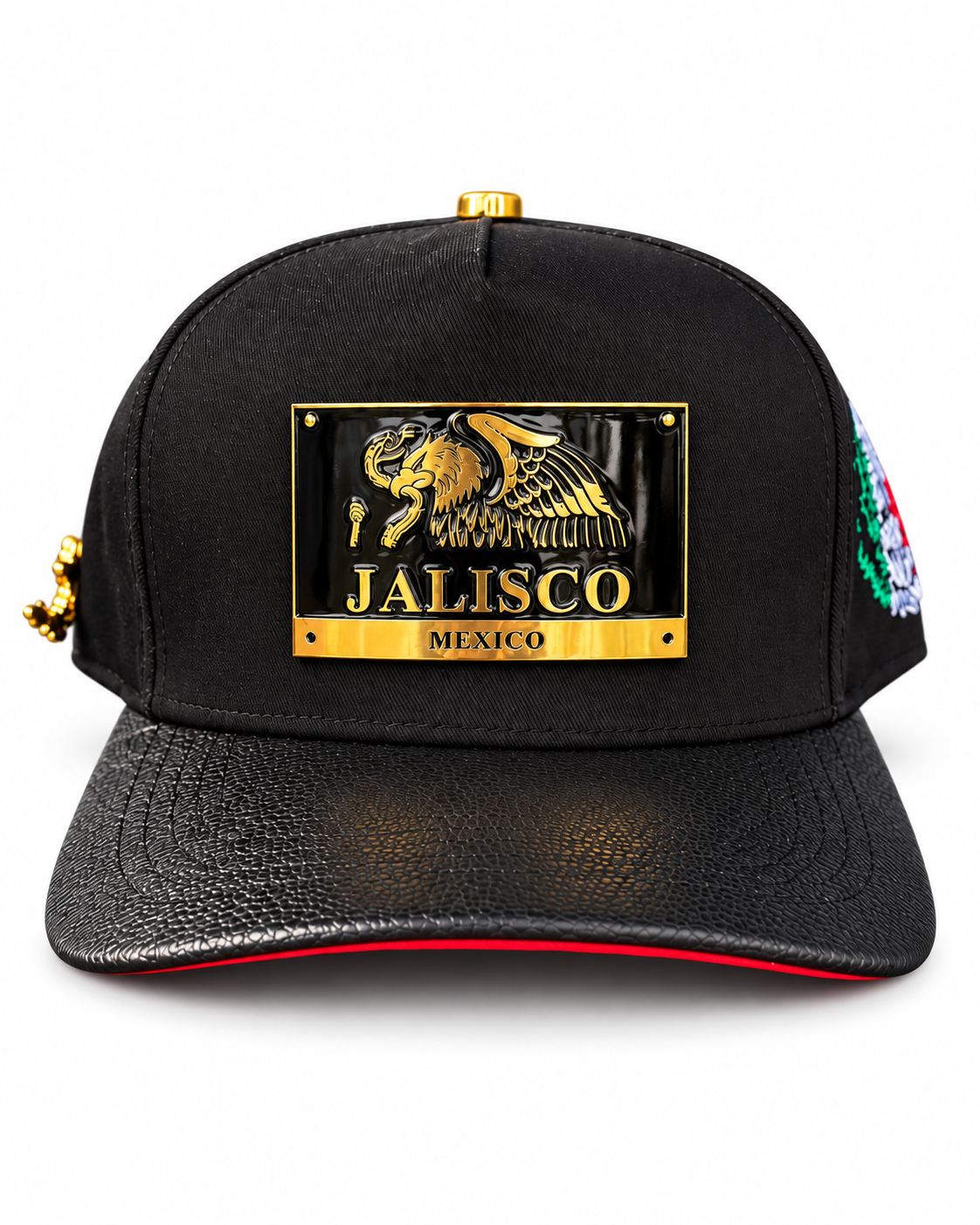 Men's Black Jalisco Mexico Eagle Western Cap