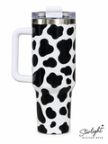 Cow Print Western Tumbler
