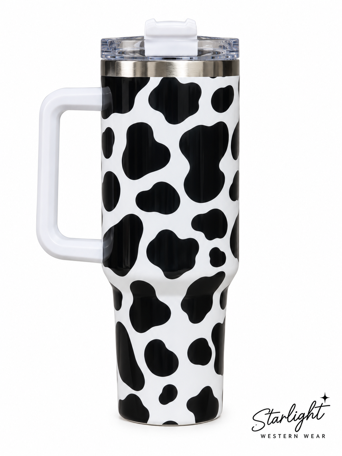 Cow Print Western Tumbler