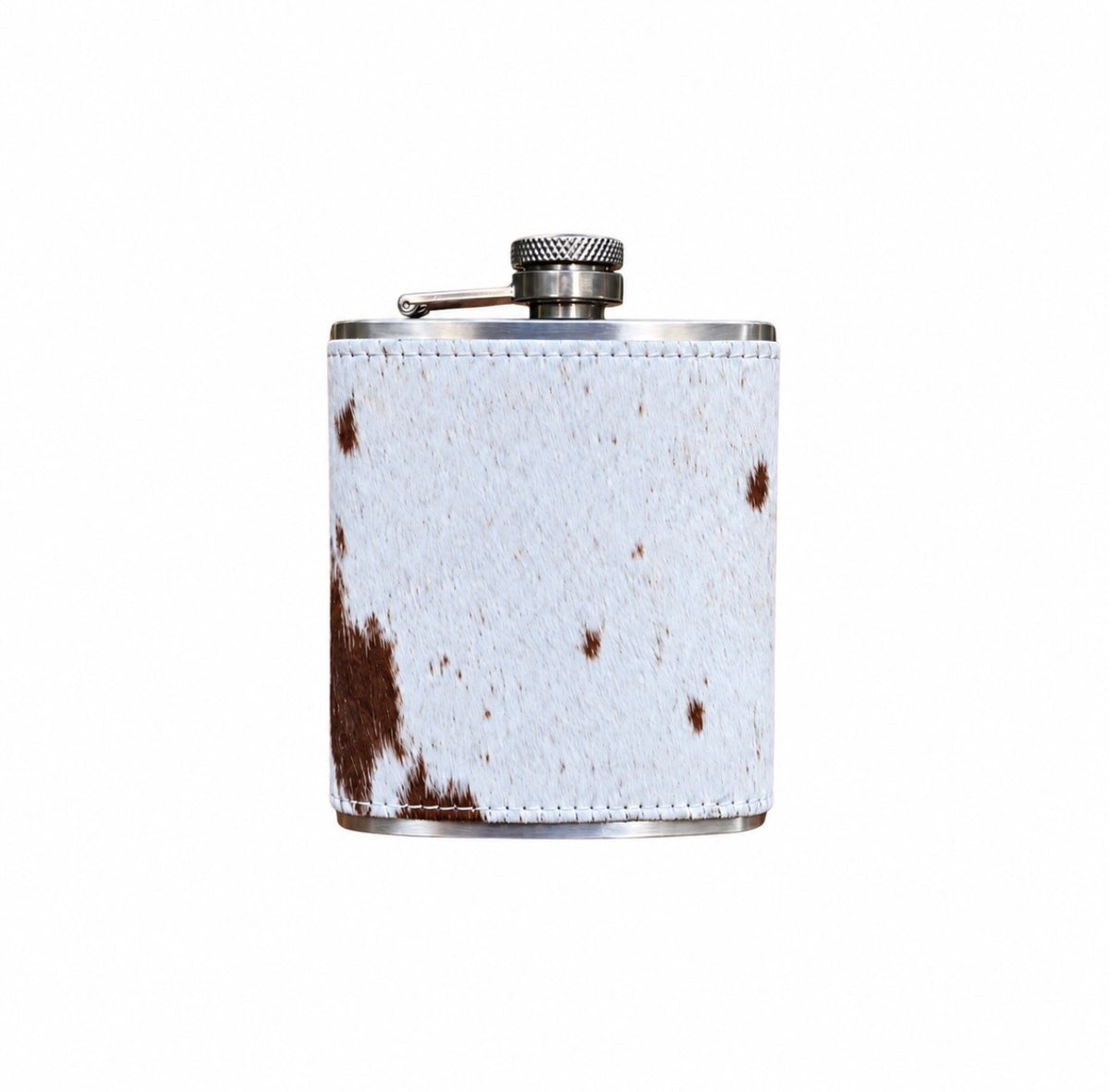 Genuine Cowhide Stainless Steel Flask – 7 oz